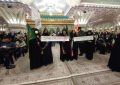 گزارش تصویری حضور گسترده جامعه بانوان کارگری در مراسم سومین سالگرد شهید سلیمانی در حرم امام خمینی(ره)