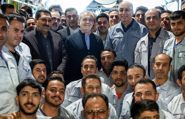 بازدیدرئیس جمهور از شرکت سایپا